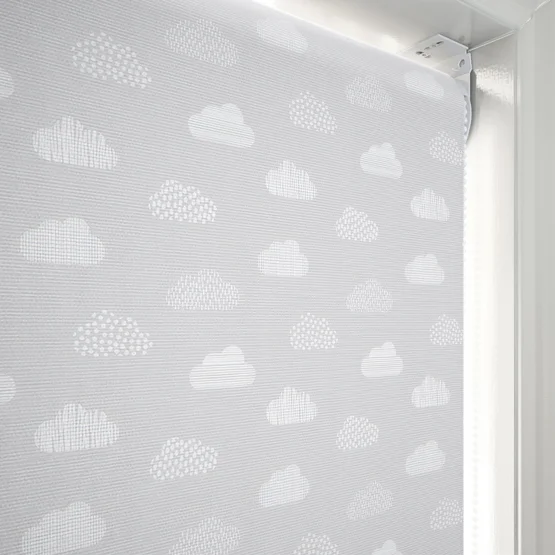 Sonova Studio Doodle Clouds Soft Grey roller