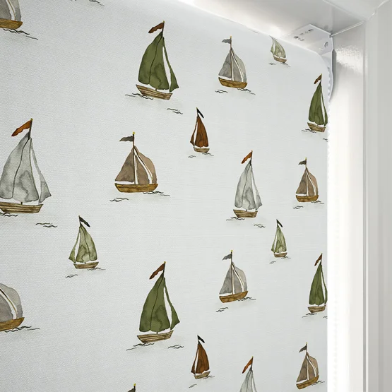 Sonova Studio Seashore Sails Seaweed Natural roller