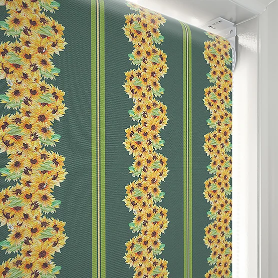 Sonova Studio Sunflower Vine Forest Green roller