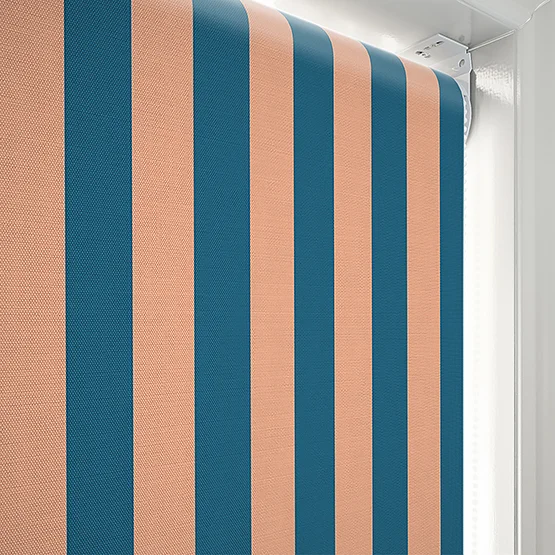 Sonova Studio Whitby Stripe Blue Rust roller