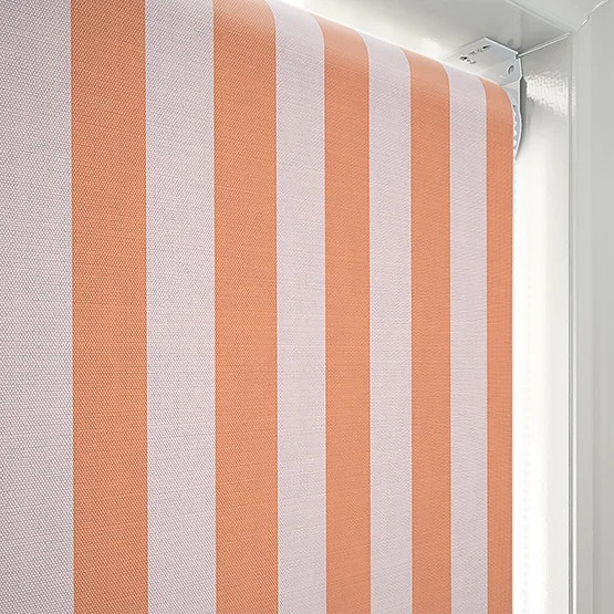 Sonova Studio Whitby Stripe Peach Bellini roller