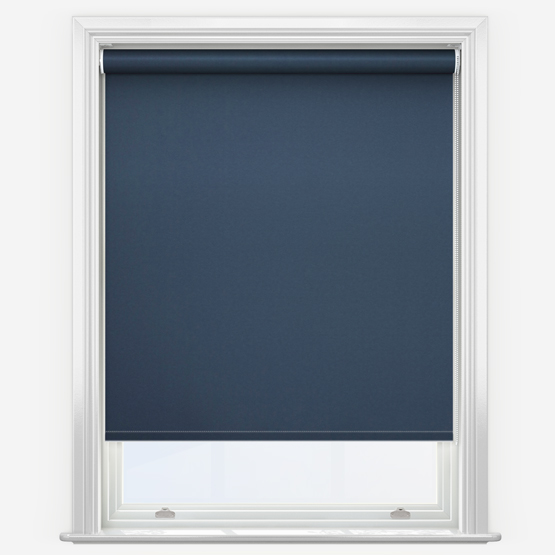 Carnival Blackout Navy Roller Blind
