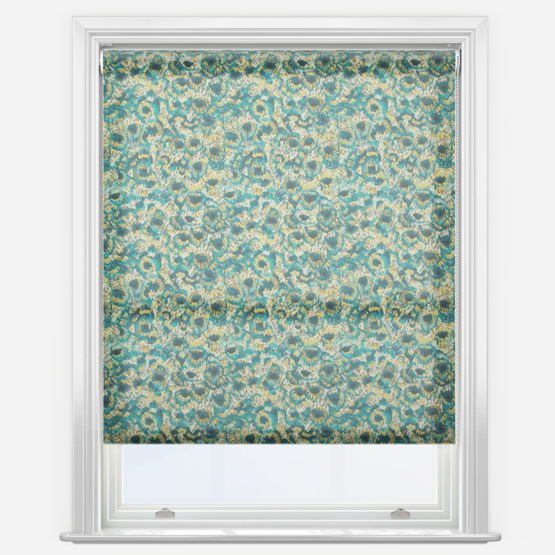 Peacock Feather Roller Blind