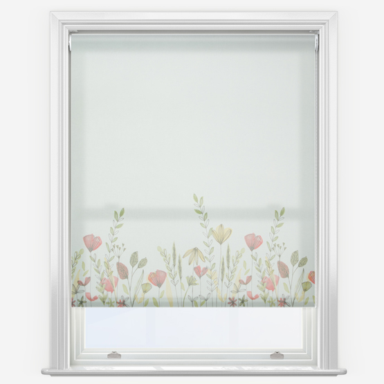 Wild Garden Poppy Roller Blind