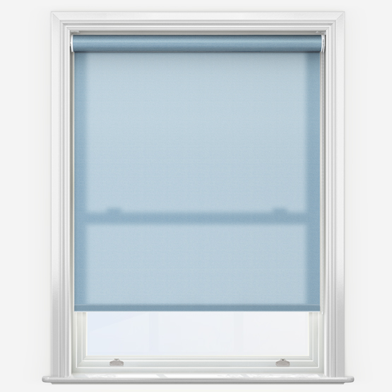 Deluxe Plain Powder Blue Roller Blind