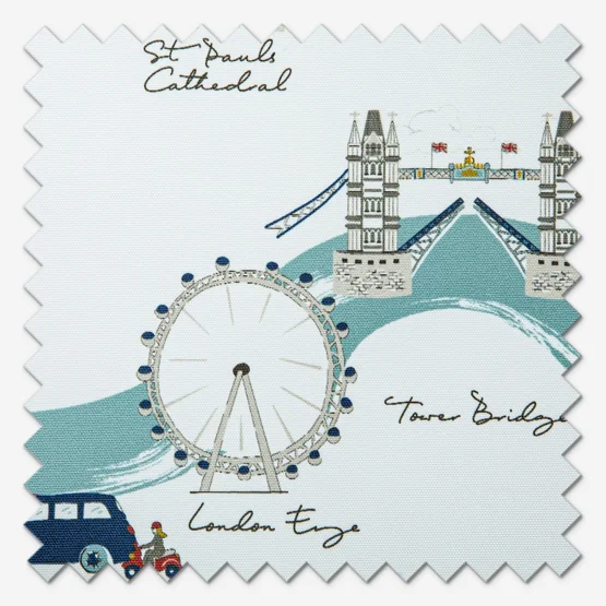 Sophie Allport London Scene White & Blue roller