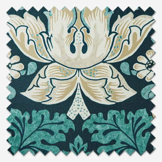 William Morris at Home Strawberry Thief Indigo roller