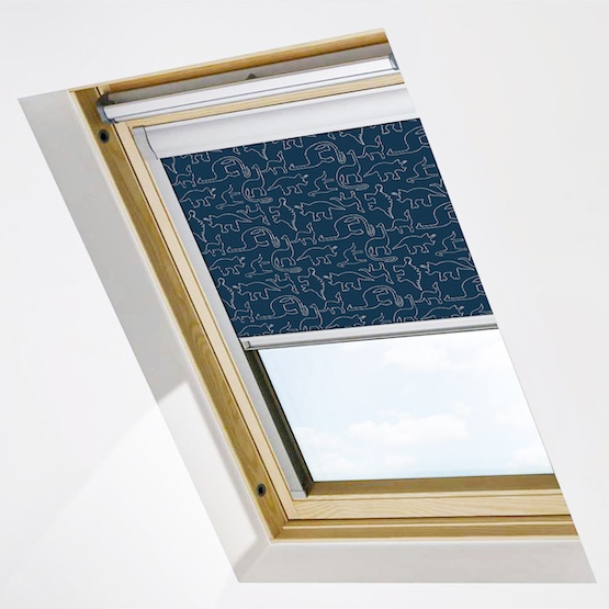 Sonova Studio DinoLine Navy Roof Blind