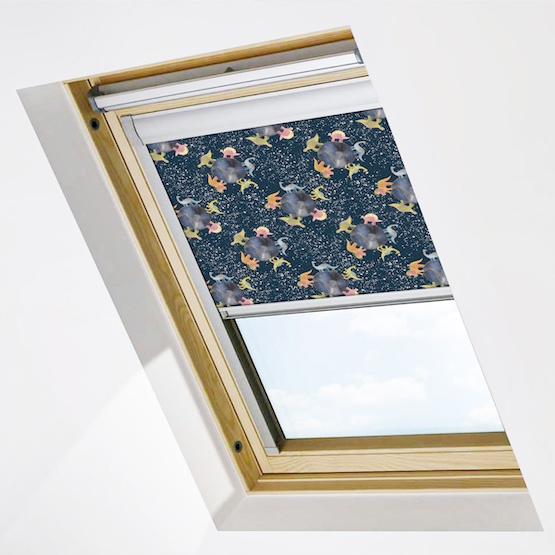 Sonova Studio Moonwalk Midnight Blue Roof Blind