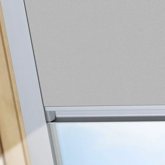 Essentials Light Grey Blackout roof_blind