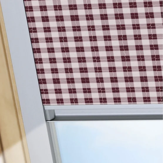 Sonova Studio Gingham Berry roof_blind