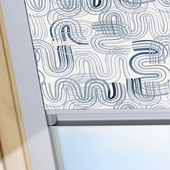 Sonova Studio Ripple Inky Blue roof_blind