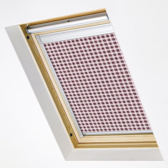 Sonova Studio Gingham Berry roof_blind