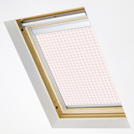 Sonova Studio Gingham Blush roof_blind