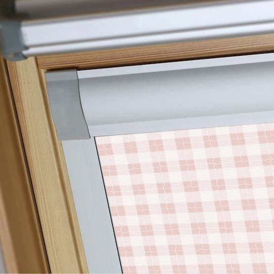 Sonova Studio Gingham Blush roof_blind