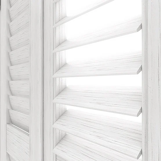 Premier White Grain shutter