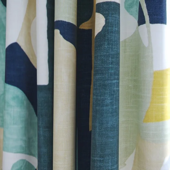 Edinburgh Weavers Athena Ocean curtain