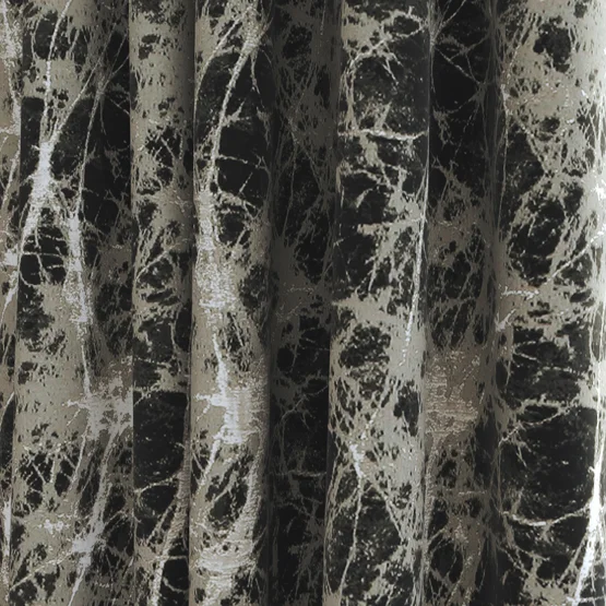Lava Charcoal curtain