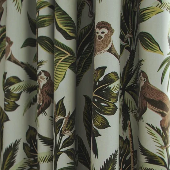 Monkey Natural curtain