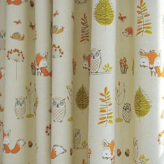 Woodland Fox Multi curtain