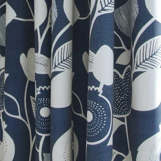 Nordic Indigo curtain
