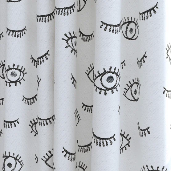 Wink Mono White curtain