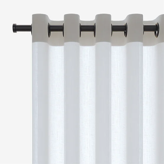 Casamance Winona White Taupe curtain