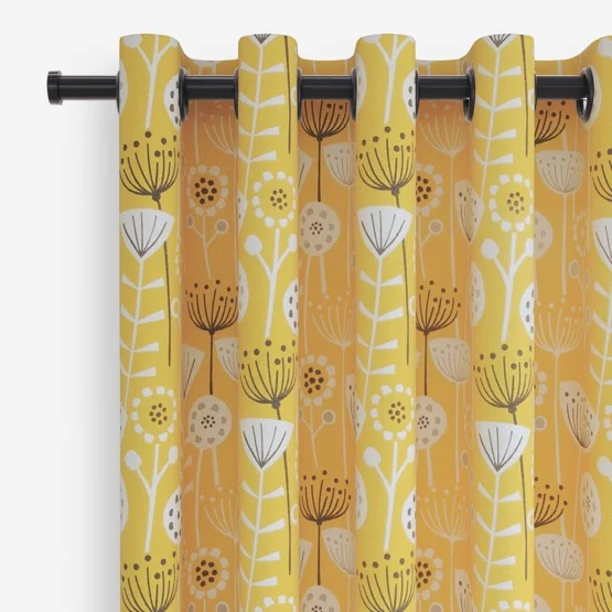 Bergen Ochre curtain