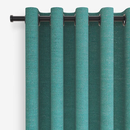 Glimmer Teal curtain