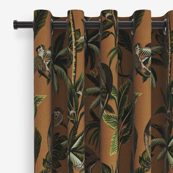 Monkey Ochre curtain