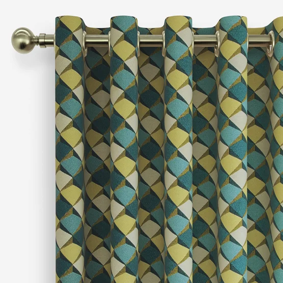 Patagonia Teal curtain