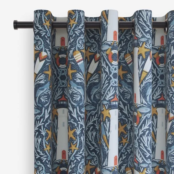 Pendeen Indigo curtain