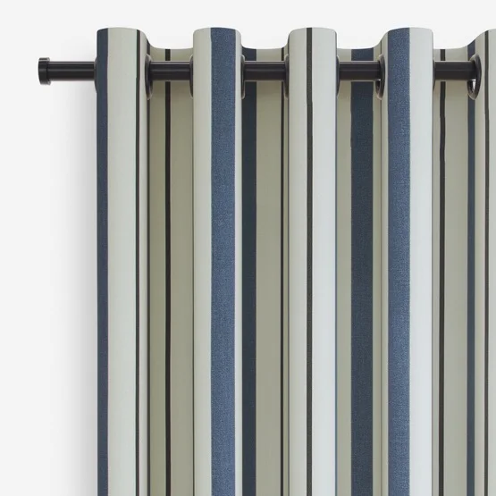 Seaton Stripe Navy curtain