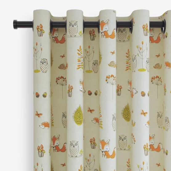 Woodland Fox Multi curtain
