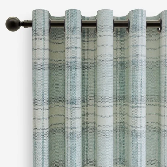 Shaker Check Wedgewood curtain