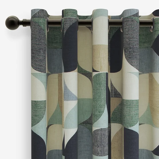 Reno Mineral and Navy curtain