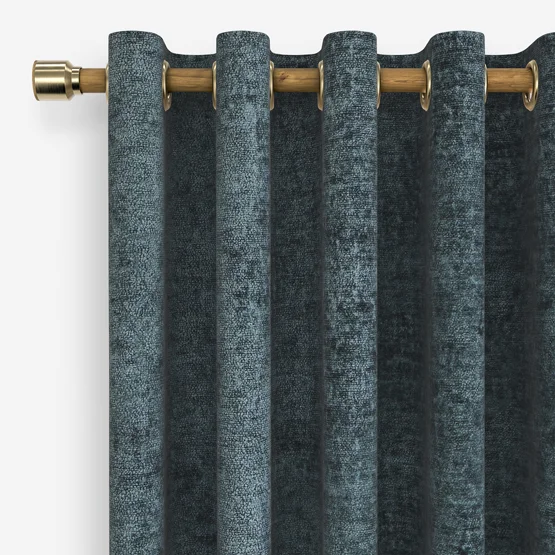 Boucle Royale Smoke Blue curtain