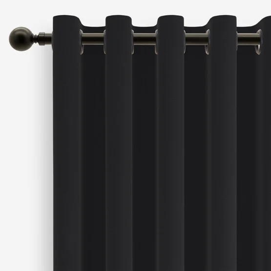 Naturo Recycled Charcoal Grey curtain