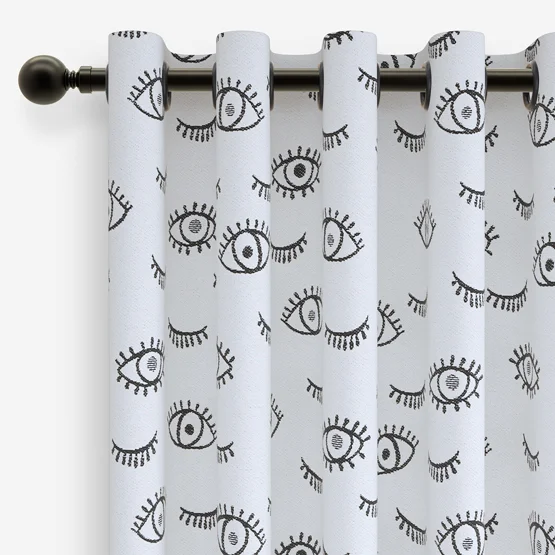 Wink Mono White curtain