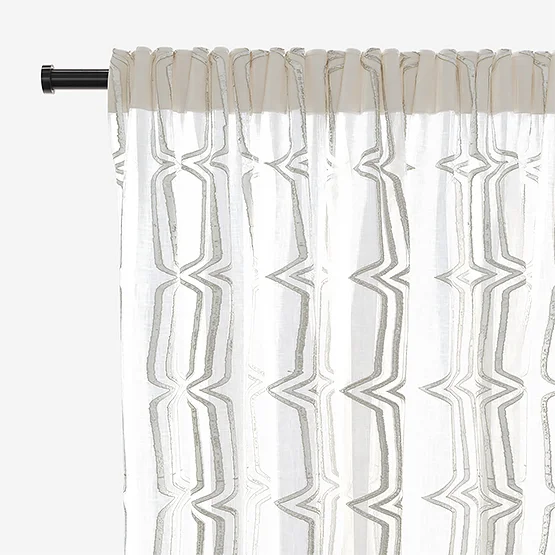 Camengo New Eastside Voile Neige curtain