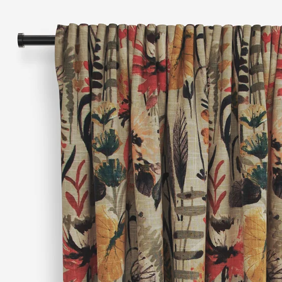 Edinburgh Weavers Zebedee Toffee curtain