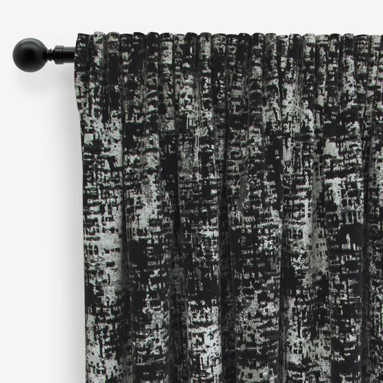 Evora Charcoal curtain