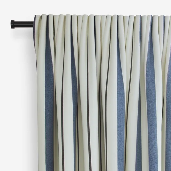 Seaton Stripe Navy curtain