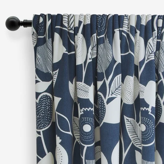 Nordic Indigo curtain
