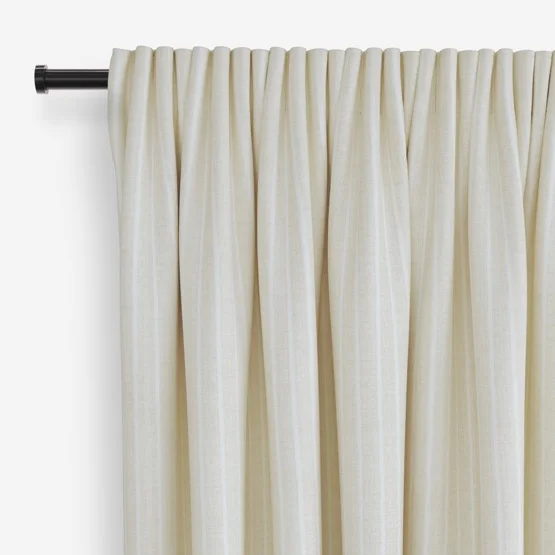 Pencil Stripe Pebble curtain