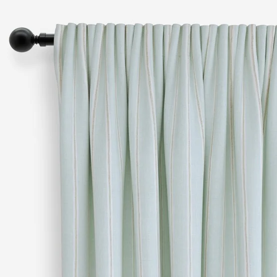 Rowing Stripe Duckegg curtain