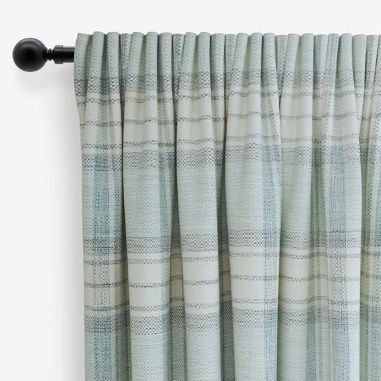 Shaker Check Wedgewood curtain