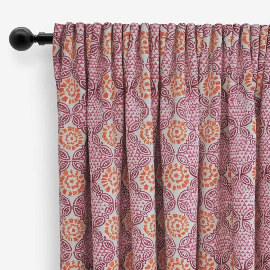 Stardust Hot Pink curtain
