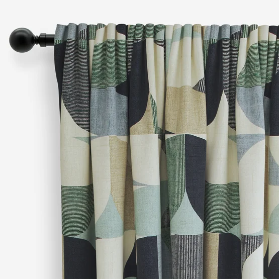 Reno Mineral and Navy curtain