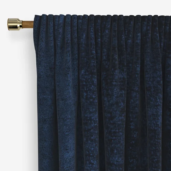Boucle Royale Navy Blue curtain